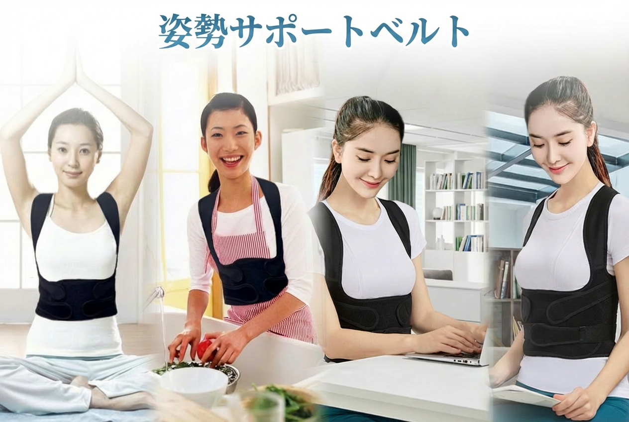 【本日終了⏰】【累計15万台突破🏆】LOOTY 姿勢サポートベルト【顧客満足度No.1獲得商品🥇】【全国送料無料🚗】