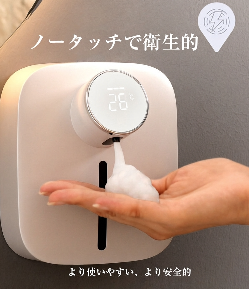 【本日終了⏰】【累計15万台突破🏆】LOOTYオートソープディスペンサー【顧客満足度No.1獲得商品🥇】【全国送料無料🚗】