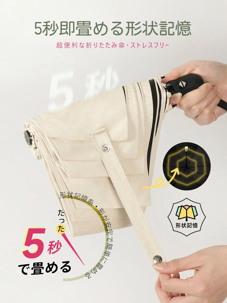 【本日終了⏰】【累計15万台突破🏆】LOOTY 形状記憶日傘【顧客満足度No.1獲得商品🥇】【全国送料無料🚗】