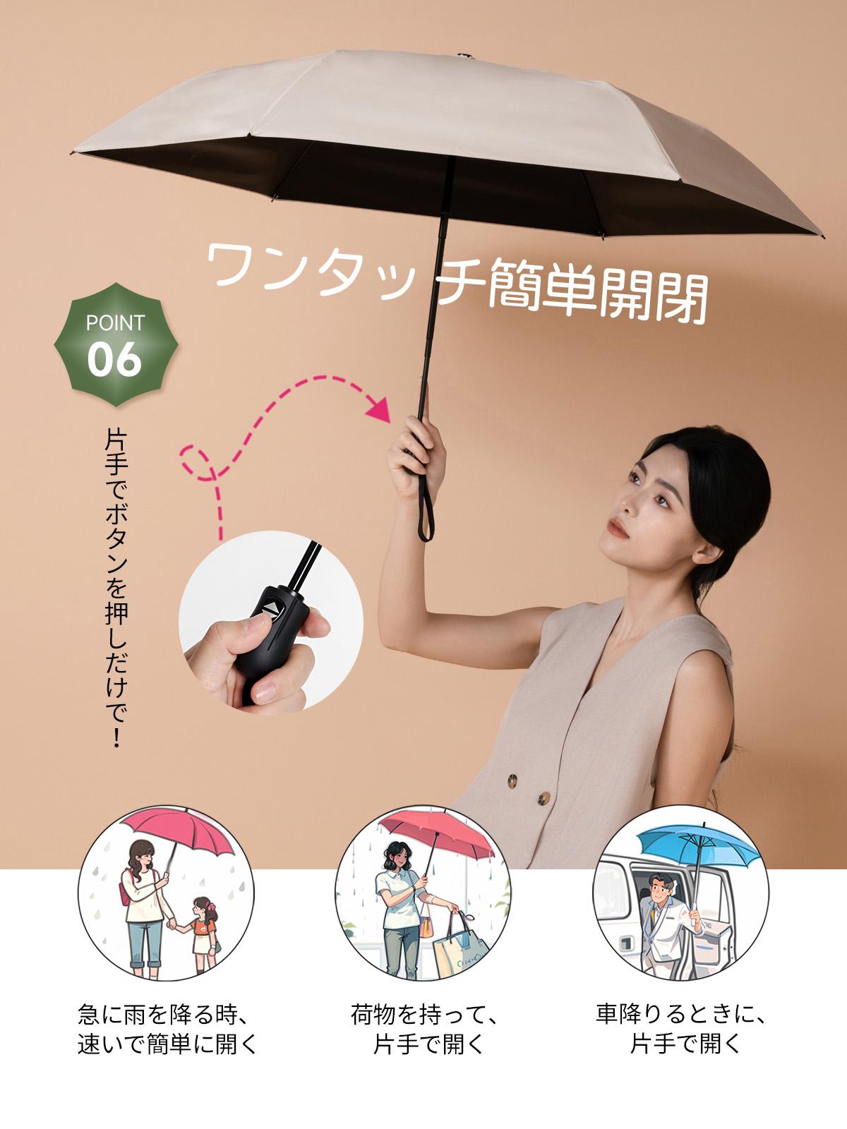 【本日終了⏰】【累計15万台突破🏆】LOOTY 形状記憶日傘【顧客満足度No.1獲得商品🥇】【全国送料無料🚗】