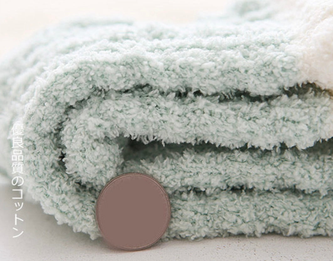 ふわふわ裏起毛あったかソックス　３足セット