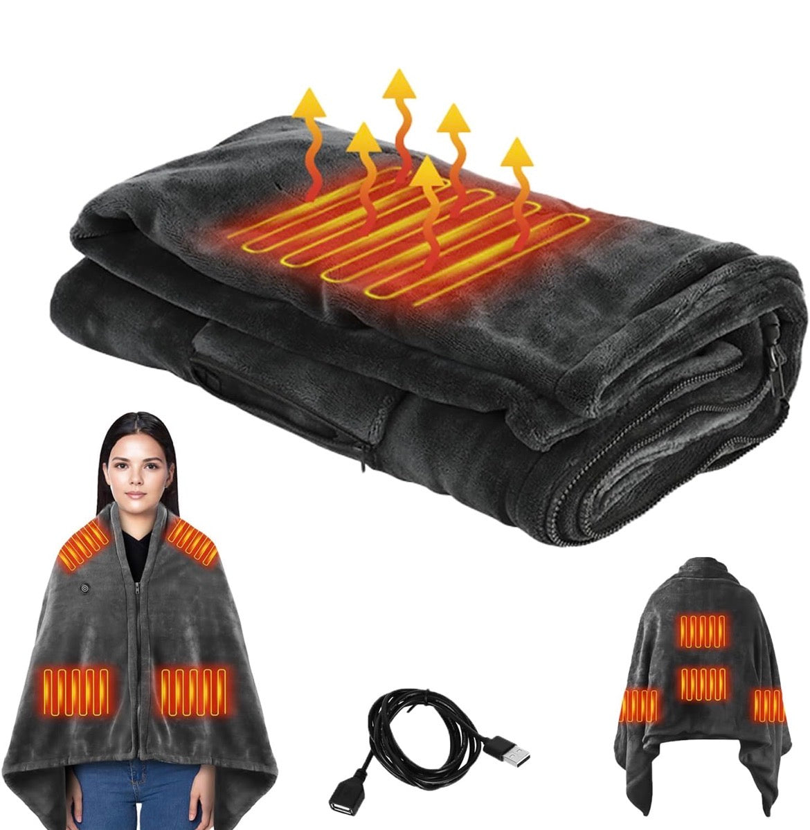 電気ブランケット  ふわふわ  速暖   三段階温度調節   寒さ対策