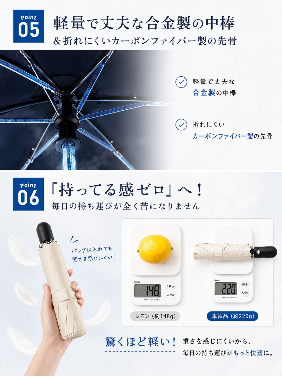 【本日終了⏰】【累計15万台突破🏆】LOOTY 完全遮光・形状記憶・晴雨兼用・UV日傘【顧客満足度No.1獲得商品🥇】【全国送料無料🚗】