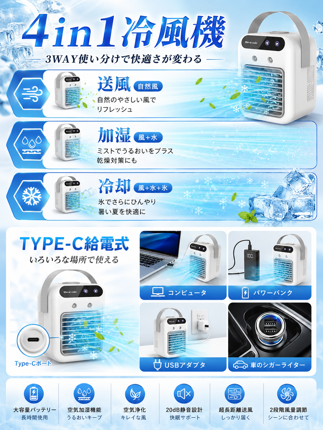 【本日終了⏰】【累計15万台突破🏆】LOOTY 卓上冷感クーラー【顧客満足度No.1獲得商品🥇】【全国送料無料🚗】