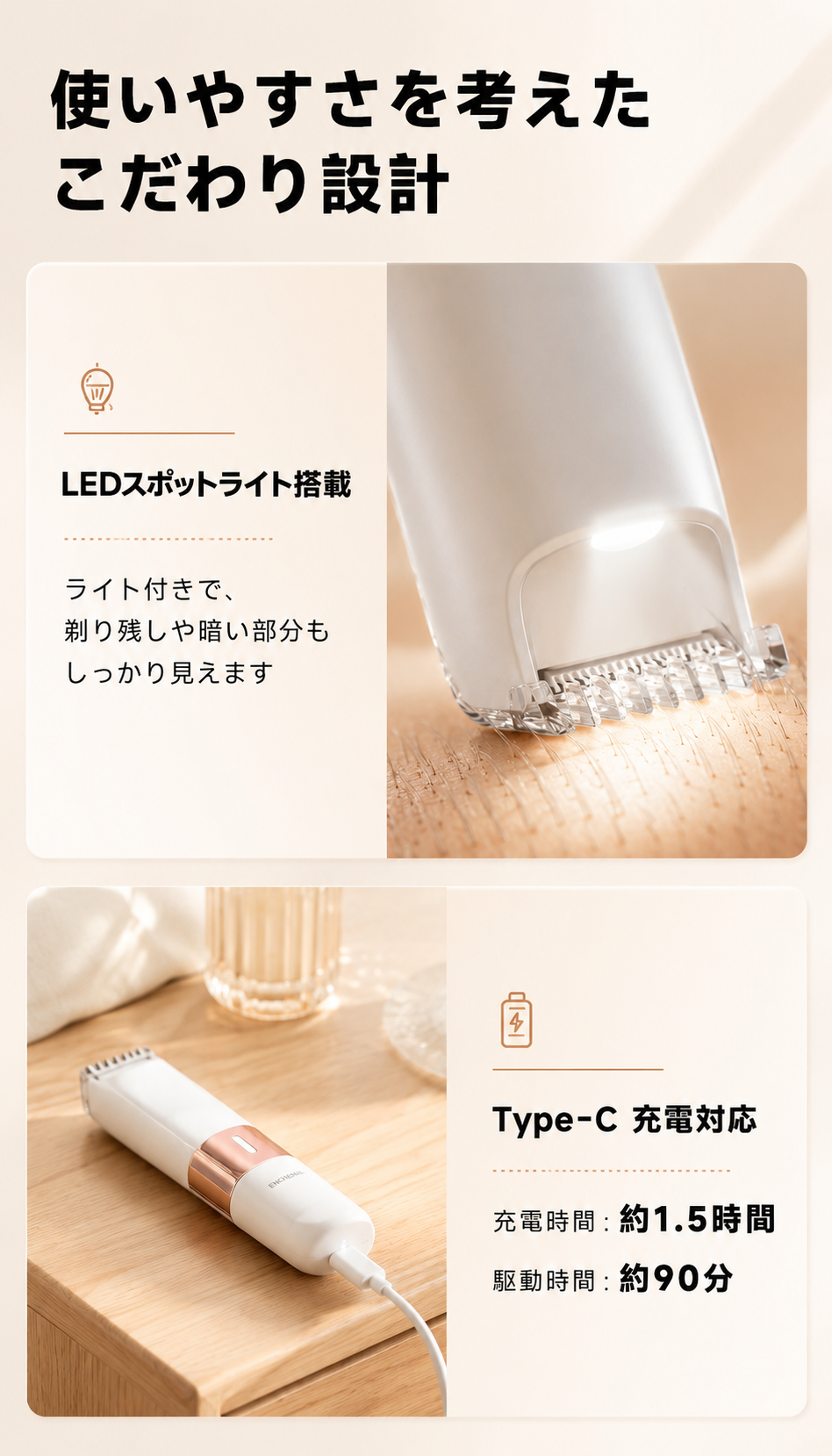 【本日終了⏰】【累計15万台突破🏆】LOOTY ムダ毛シェーバー【顧客満足度No.1獲得商品🥇】【全国送料無料🚗】