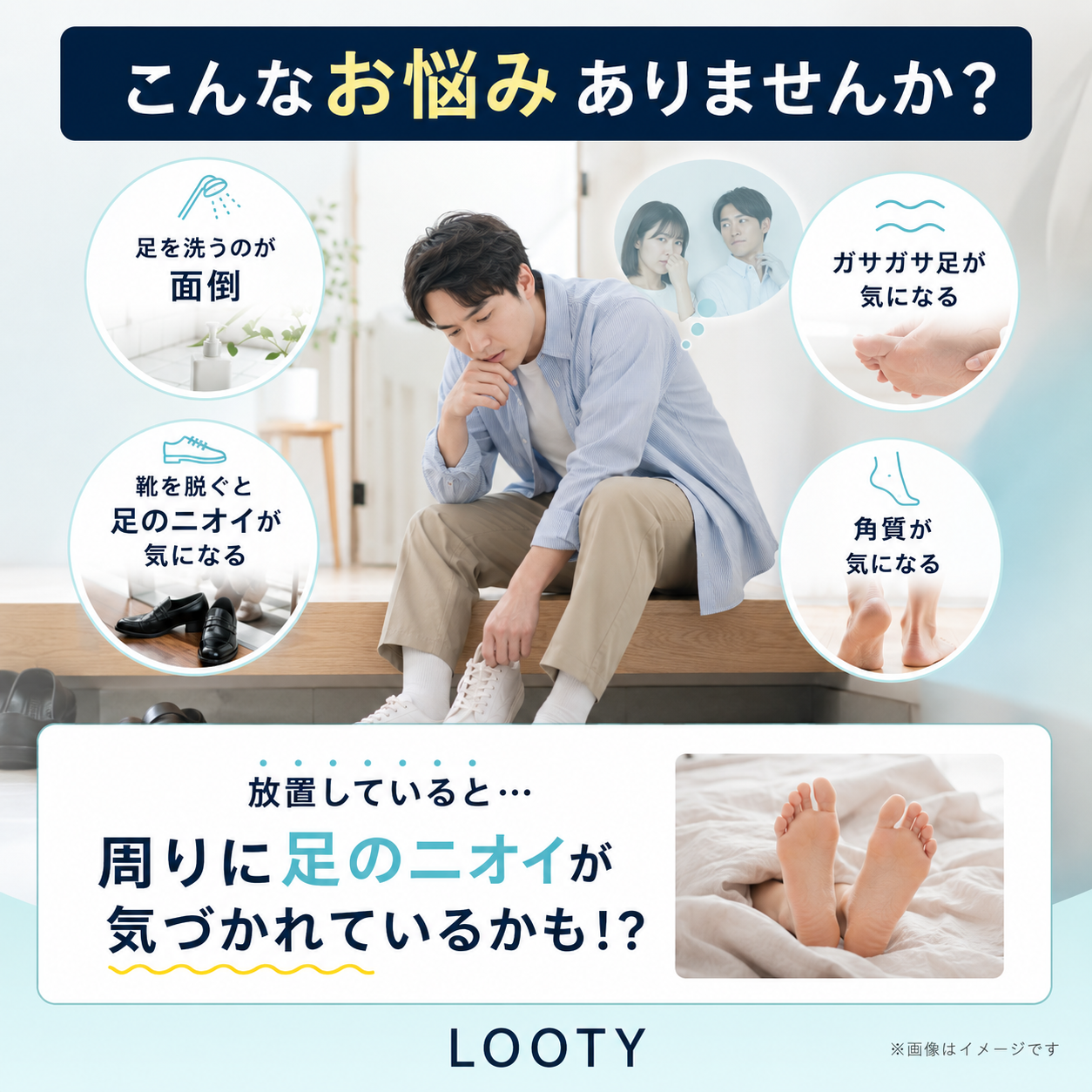 【本日終了⏰】【累計15万台突破🏆】LOOTY 3D足臭リセットブラシ【顧客満足度No.1獲得商品🥇】【全国送料無料🚗】