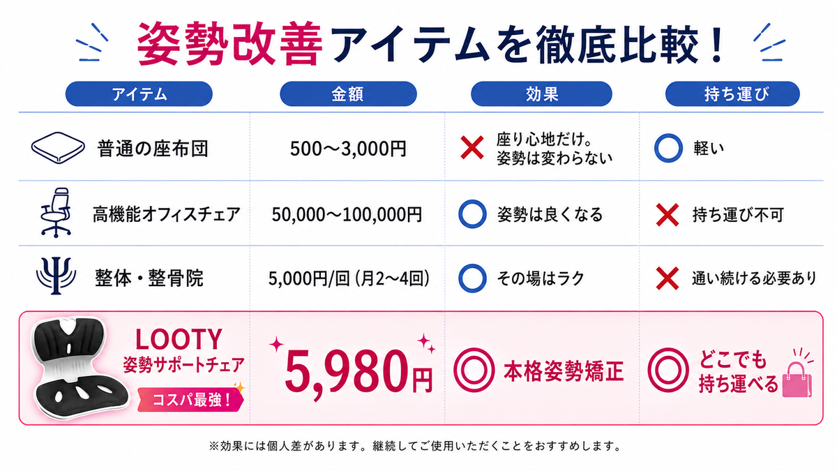 【本日終了⏰】【累計15万台突破🏆】LOTTY 姿勢サポートチェア【顧客満足度No.1獲得商品🥇】【全国送料無料🚗】
