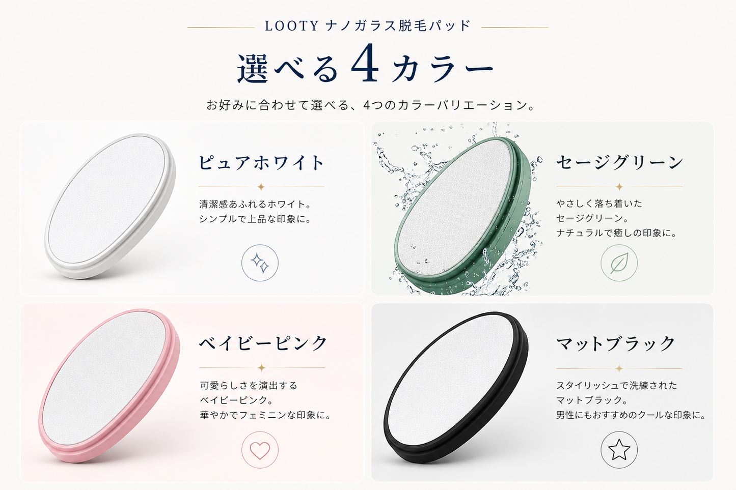 【本日終了⏰】【累計15万台突破🏆】LOOTY ナノガラス脱毛パッド【顧客満足度No.1獲得商品🥇】【全国送料無料🚗】