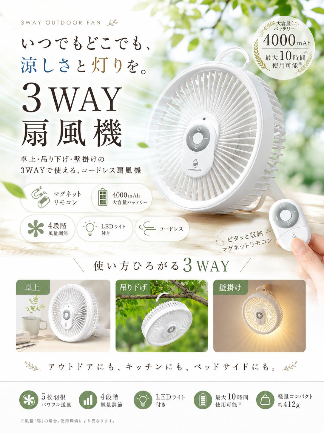【本日終了⏰】【累計15万台突破🏆】LOOTY 3WAYサーキュレーター扇風機【顧客満足度No.1獲得商品🥇】【全国送料無料🚗】