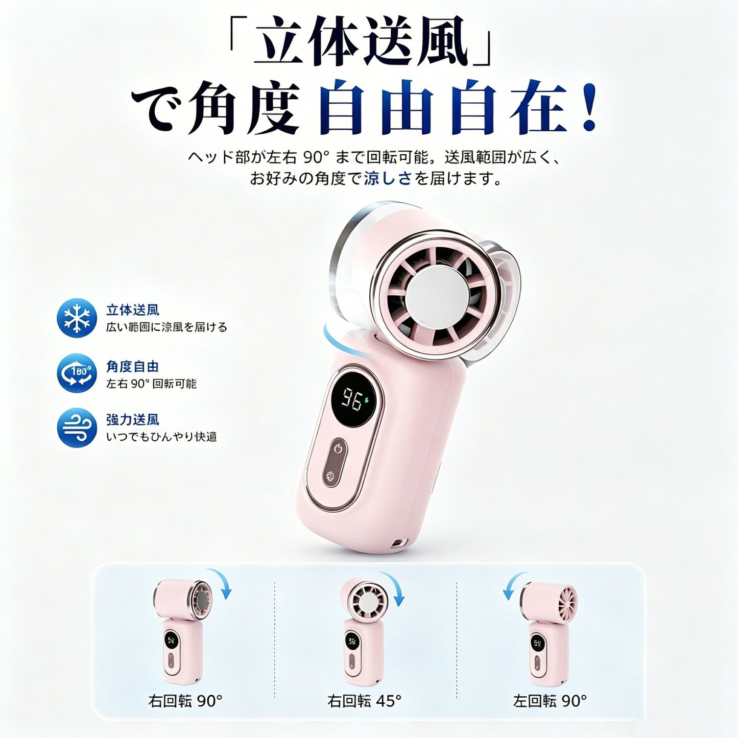 【本日終了⏰】【累計15万台突破🏆】LOOTY 4WAY 取り付けOK 小型瞬間冷却ハンディファン【顧客満足度No.1獲得商品🥇】【全国送料無料🚗】
